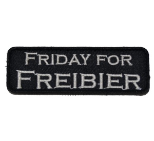 Klettaufnäher Friday for Freibier