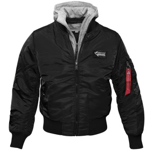 MA-1 Fliegerjacke mit Sweatkapuze