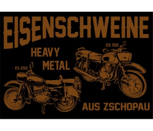 Aufkleber Eisenschweine Heavy Metal aus Zschopau - gratis