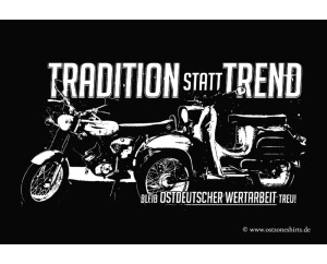 Aufkleber Tradition statt Trend bleib - gratis