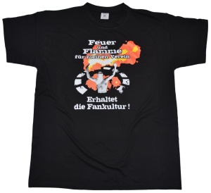 T-Shirt Feuer und Flamme für meinen Verein