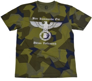 T-Shirt Bier Kommando Ost schweden-tarn