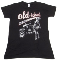 Damen T Shirt Old School made in GDR Simson Schwalbe