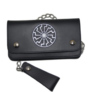 Leder Geldbörse Schwarzer Sonne Leder Geldbörse Schwarzer Sonne