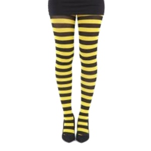 Strumphose gelbe Streifen Strumphose gelbe Streifen