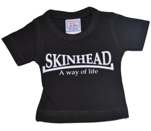 Mini Deko T-Shirt Skinhead a way of life