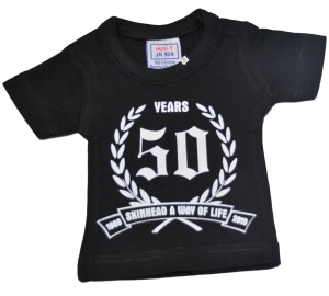 Mini Deko T-Shirt Skinheads 50 years